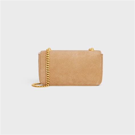 celine suede chain bag|More.